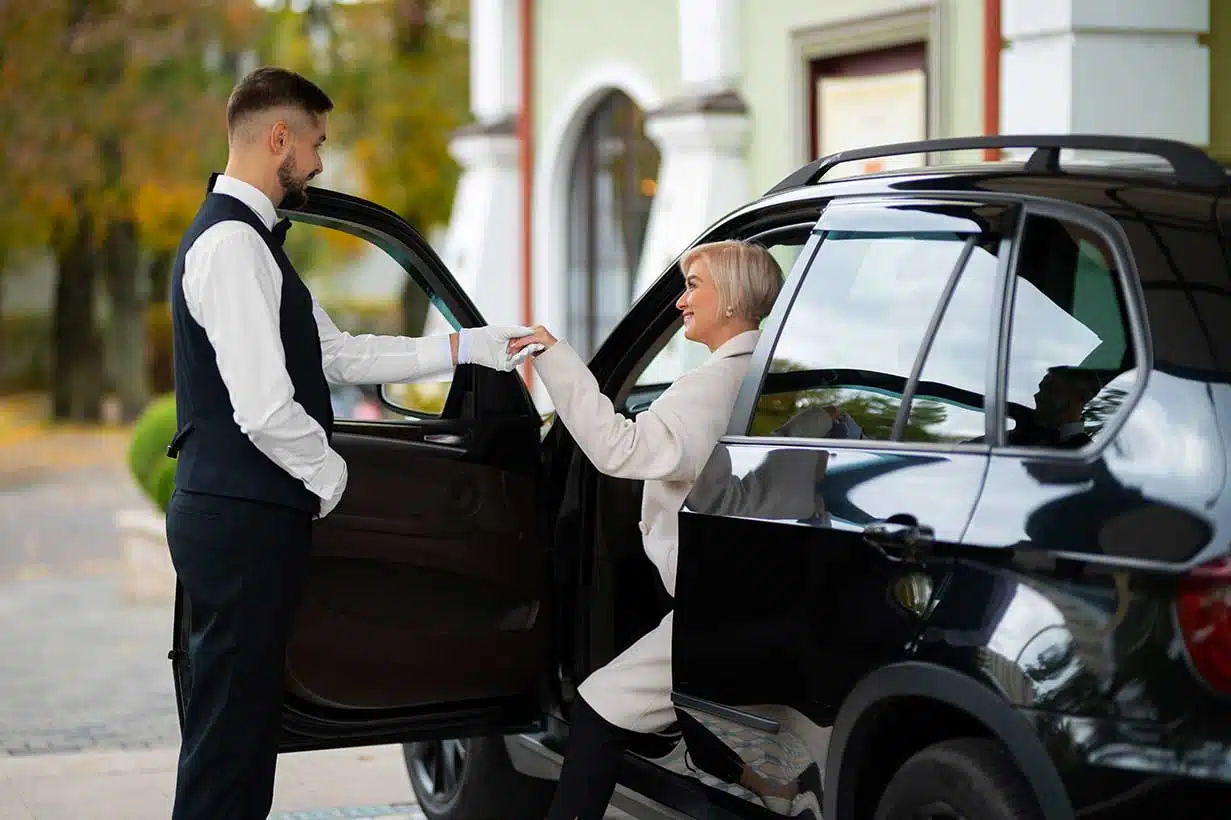 NYC luxury chauffeur car service — professional black car transportation New York City