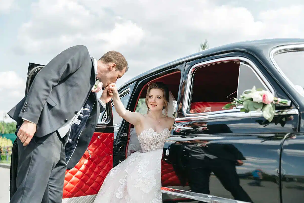 Open highway leading out of the city at sunset